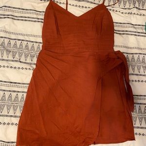Burnt orange Abercrombie & Fitch dress